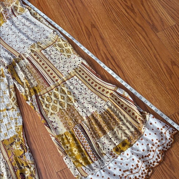 EASEL BOHO HIPPIE FESTIVAL FLOWY WIDE LEG PANTS - Picture 8 of 9